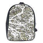 Linear Art Botanic Illustration School Bag (XL)