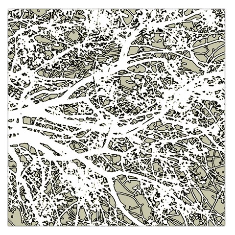 Linear Art Botanic Illustration Large Satin Scarf (Square) from ArtsNow.com Front