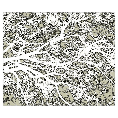 Linear Art Botanic Illustration Zipper Medium Tote Bag from ArtsNow.com Front