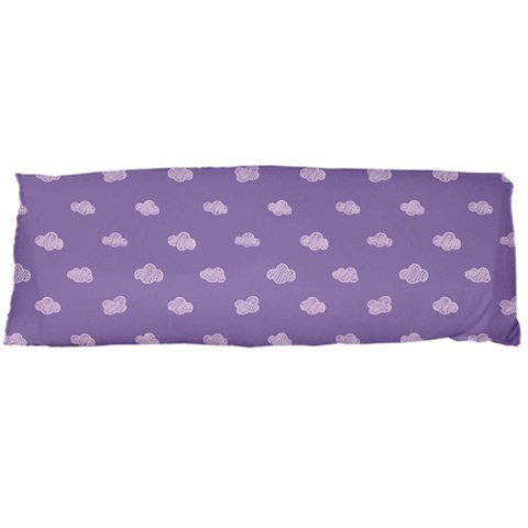 Pink Clouds On Purple Background Body Pillow Case Dakimakura (Two Sides) from ArtsNow.com Front
