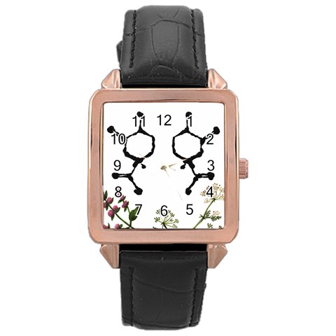 Chirality Rose Gold Leather Watch  from ArtsNow.com Front