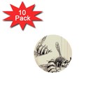 bees 1  Mini Buttons (10 pack) 