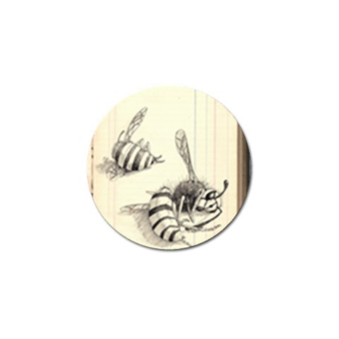 bees Golf Ball Marker from ArtsNow.com Front