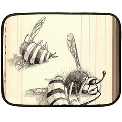 bees Double Sided Fleece Blanket (Mini)  from ArtsNow.com 35 x27  Blanket Front