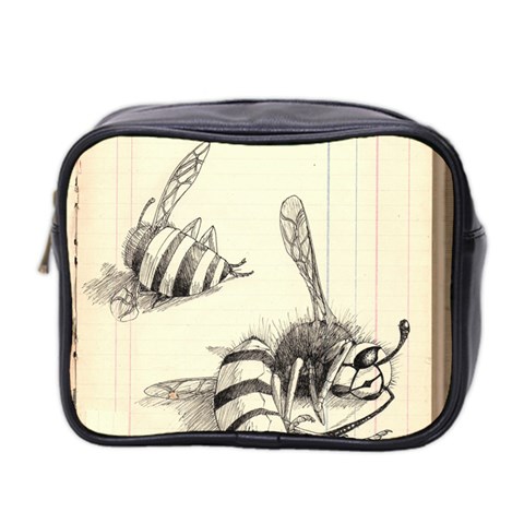 bees Mini Toiletries Bag (Two Sides) from ArtsNow.com Front