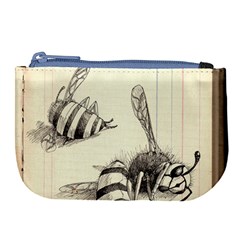 bees Large Coin Purse from ArtsNow.com Front