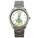 Gold Clown Sport Metal Watch