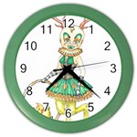 Gold Clown Color Wall Clock