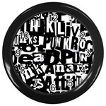 Punk Lives Wall Clock (Black)