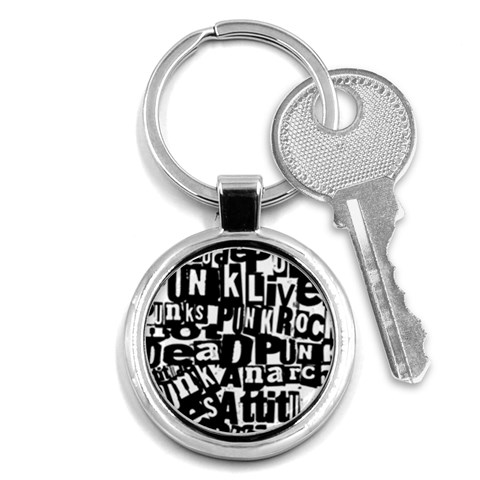 Punk Lives Key Chain (Round) from ArtsNow.com Front