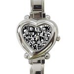 Punk Lives Heart Italian Charm Watch