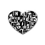 Punk Lives Rubber Heart Coaster (4 pack)