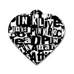 Punk Lives Dog Tag Heart (One Side)