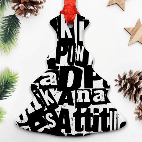 Punk Lives Christmas Tree Ornament (Two Sides) from ArtsNow.com Front