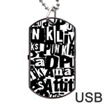 Punk Lives Dog Tag USB Flash (One Side)