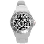 Punk Lives Round Plastic Sport Watch (L)