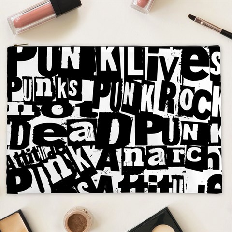 Punk Lives Cosmetic Bag (XXL) from ArtsNow.com Front