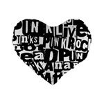 Punk Lives Standard 16  Premium Heart Shape Cushions