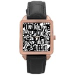 Punk Lives Rose Gold Leather Watch 