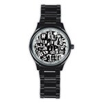 Punk Lives Stainless Steel Round Watch