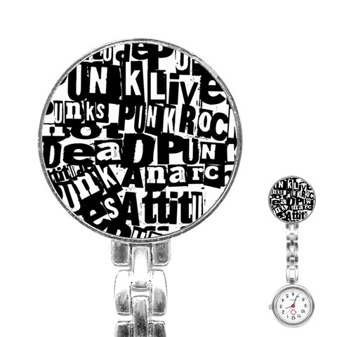 Punk Lives Stainless Steel Nurses Watch from ArtsNow.com Front