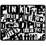 Punk Lives Double Sided Fleece Blanket (Medium) 