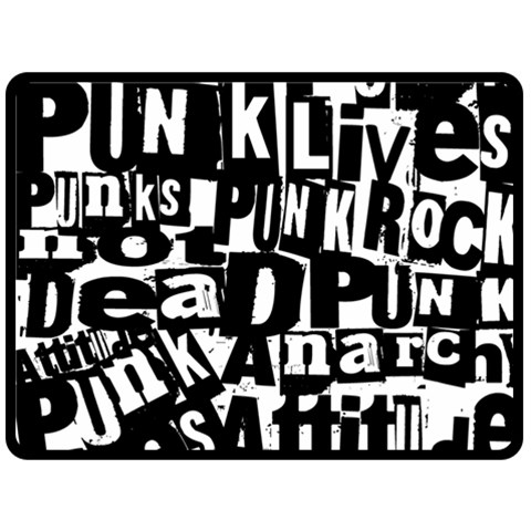 Punk Lives Double Sided Fleece Blanket (Large)  from ArtsNow.com 80 x60  Blanket Front