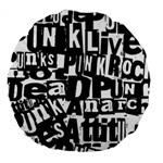 Punk Lives Large 18  Premium Flano Round Cushions