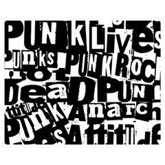 Punk Lives Double Sided Flano Blanket (Medium)  from ArtsNow.com 60 x50  Blanket Back