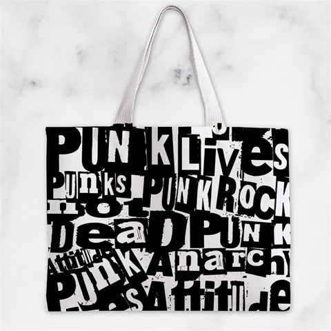 Punk Lives Zipper Mini Tote Bag from ArtsNow.com Front