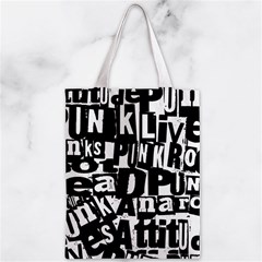 Punk Lives Zipper Classic Tote Bag from ArtsNow.com Back