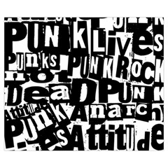 Punk Lives Zipper Medium Tote Bag from ArtsNow.com Back