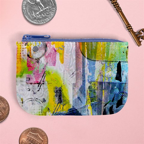 Graffiti Graphic Mini Coin Purse from ArtsNow.com Front