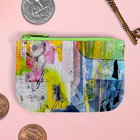 Graffiti Graphic Mini Coin Purse from ArtsNow.com Front