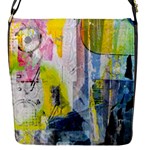 Graffiti Graphic Flap Closure Messenger Bag (S)