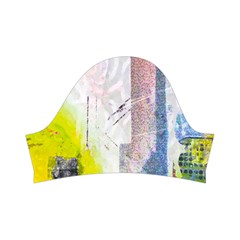 Graffiti Graphic Kids  Short Sleeve Velvet Dress from ArtsNow.com Right Sleeve