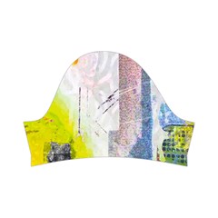 Graffiti Graphic Kids  Short Sleeve Velvet Dress from ArtsNow.com Left Sleeve
