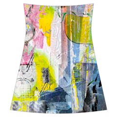 Graffiti Graphic Ruffle Detail Chiffon Dress from ArtsNow.com Back