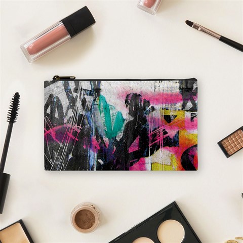 Graffiti Grunge Cosmetic Bag (Small) from ArtsNow.com Front