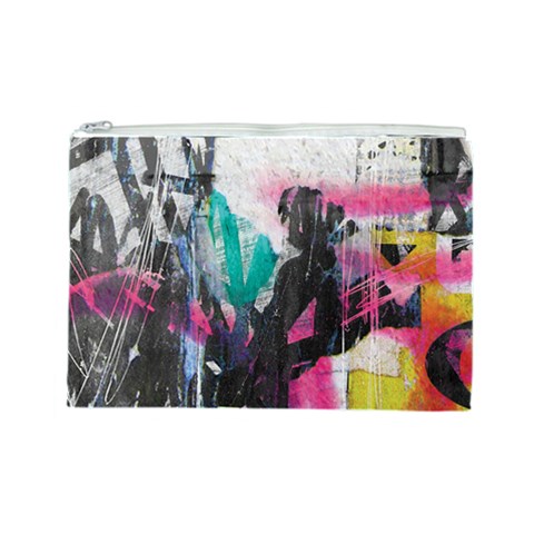 Graffiti Grunge Cosmetic Bag (Large) from ArtsNow.com Front