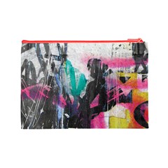 Graffiti Grunge Cosmetic Bag (Large) from ArtsNow.com Back