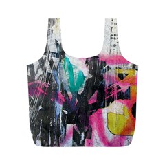 Graffiti Grunge Full Print Recycle Bag (M) from ArtsNow.com Front