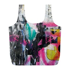 Graffiti Grunge Full Print Recycle Bag (L) from ArtsNow.com Back