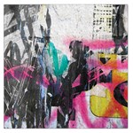 Graffiti Grunge Large Satin Scarf (Square)