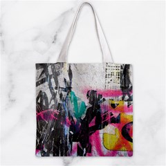 Graffiti Grunge Zipper Grocery Tote Bag from ArtsNow.com Back