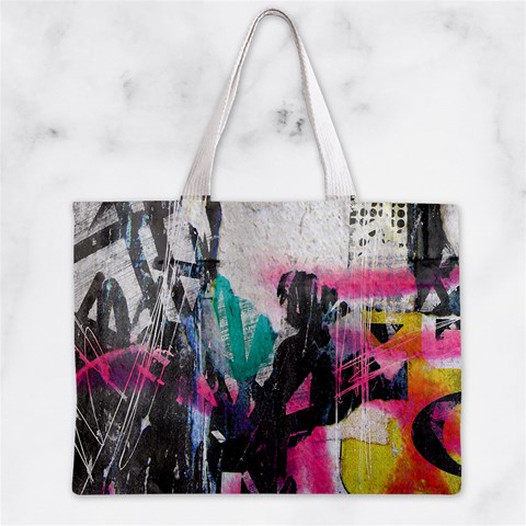 Graffiti Grunge Zipper Mini Tote Bag from ArtsNow.com Front
