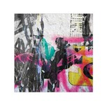 Graffiti Grunge Small Satin Scarf (Square)