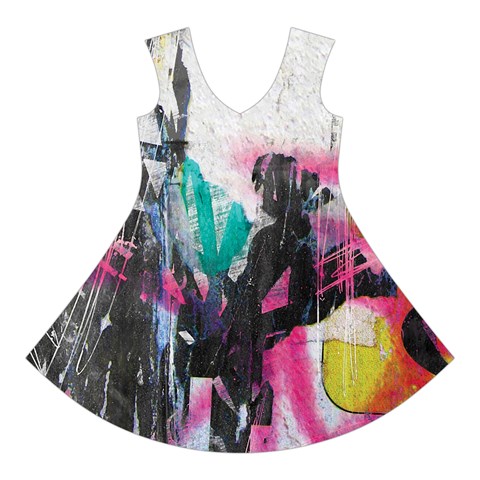 Graffiti Grunge Short Sleeve V Front