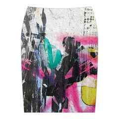 Graffiti Grunge Midi Wrap Pencil Skirt from ArtsNow.com Back