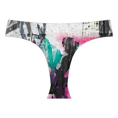 Graffiti Grunge Cross Back Hipster Bikini Set from ArtsNow.com Front Under